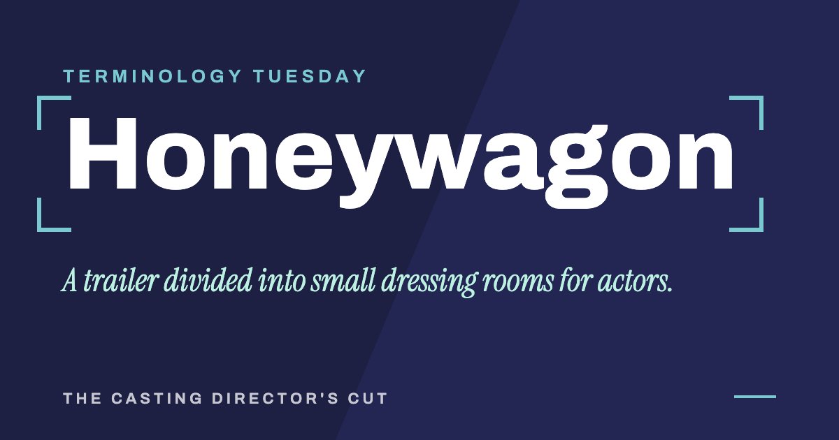 Terminology Tuesday: Honeywagon. A trailer divided into small dressing rooms for actors.