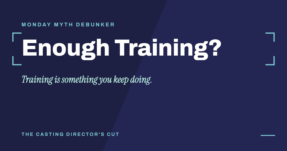 Monday Myth Debunker: Enough Training?. Training is something you keep doing.