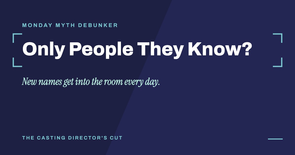 Monday Myth Debunker: Only People They Know?. New names get into the room every day.