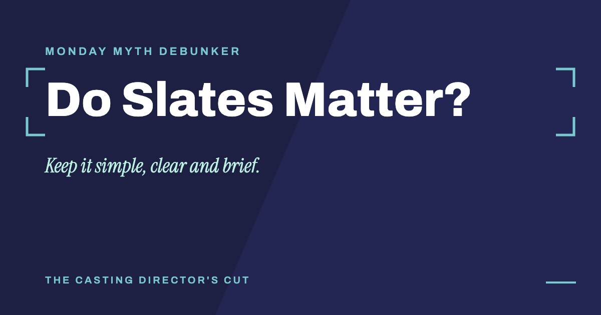 Monday Myth Debunker: Do Slates Matter?. Keep it simple, clear and brief.