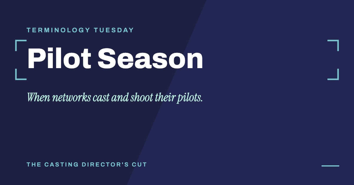 Terminology Tuesday: Pilot Season. When networks cast and shoot their pilots.